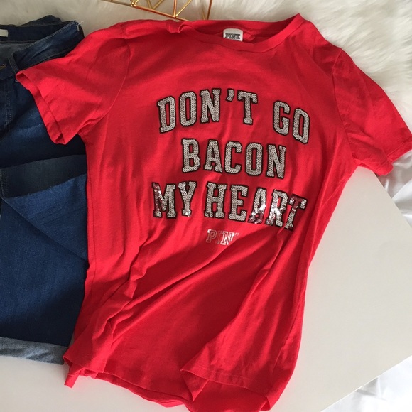 PINK Victoria’s Secret red short sleeve shirt - Picture 5 of 5